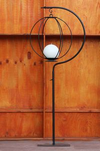 Black floor ball lantern